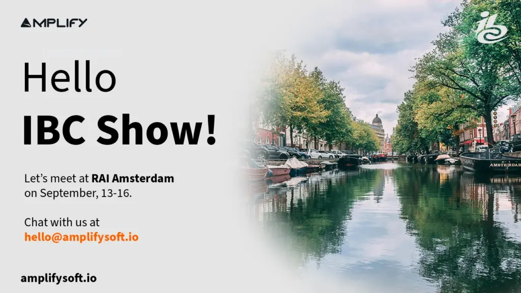 Amplify attending IBC 2024